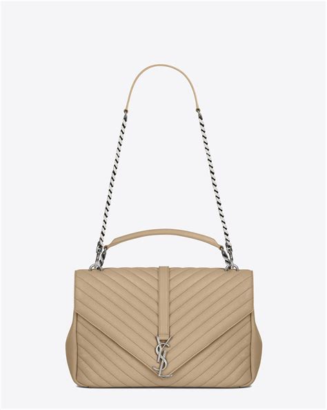 ysl collège bag beige|ysl bag under 1000.